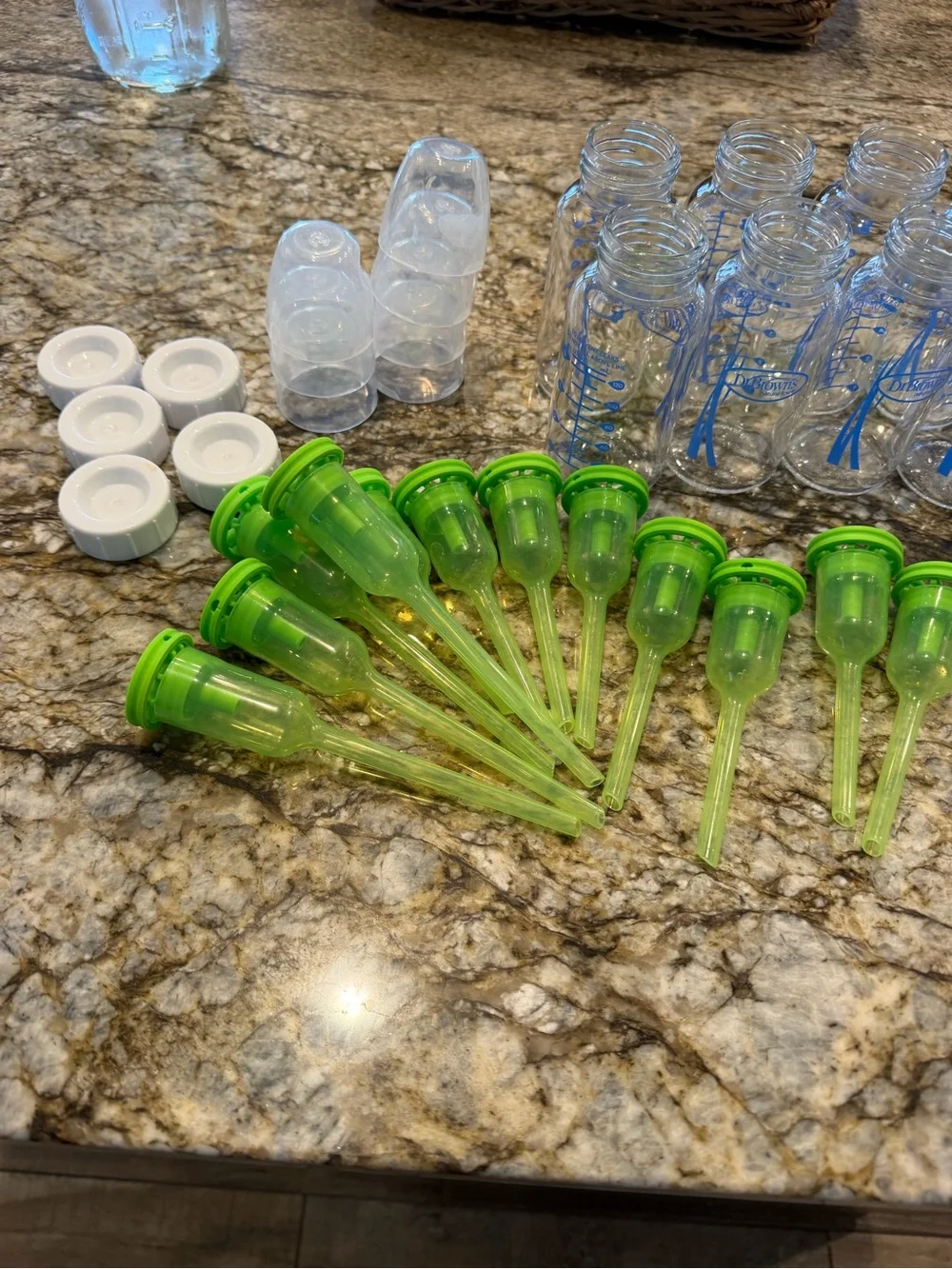 Dr. Browns Glass Baby Bottle Lot—anti colic/anti reflux